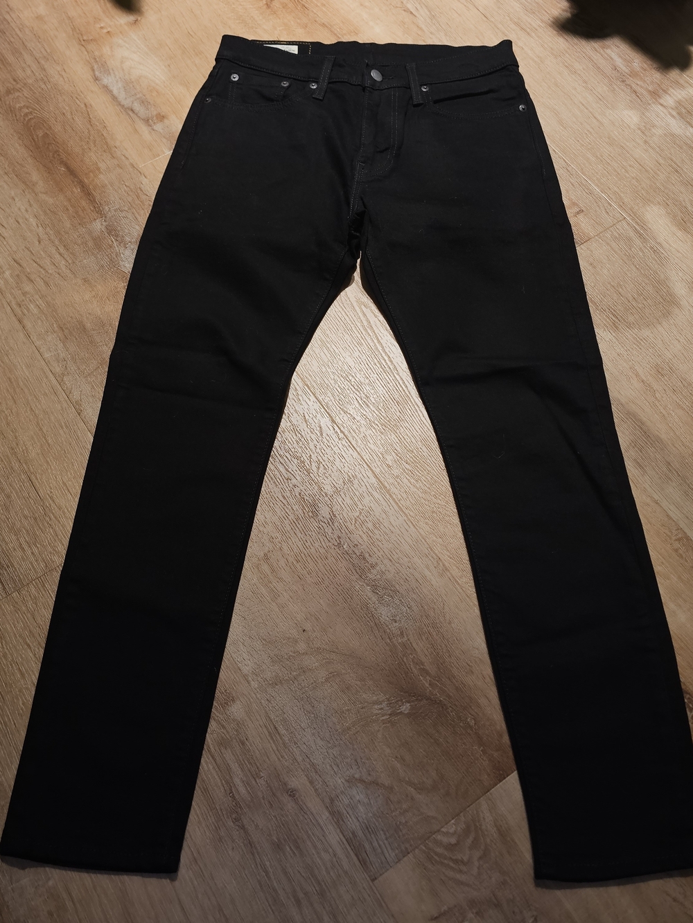 Levi's Premium 512™ Slim Taper Jeans in solid black 30x30 mens
